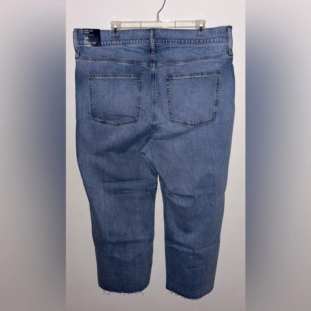 NWT J.Crew Wide-leg cropped jean in all-day stretch Size 34 Denim Casual Summer